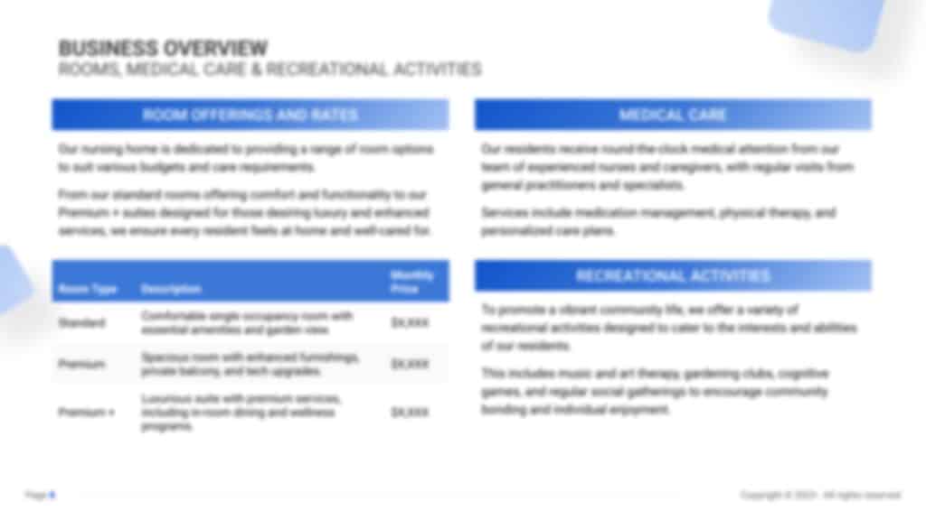 Business Plan_Nursing Home Business Overview 2