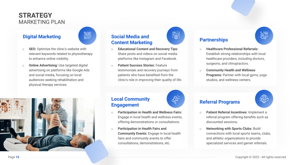 Physiotherapy Clinic Business Plan MARKETING PLAN3