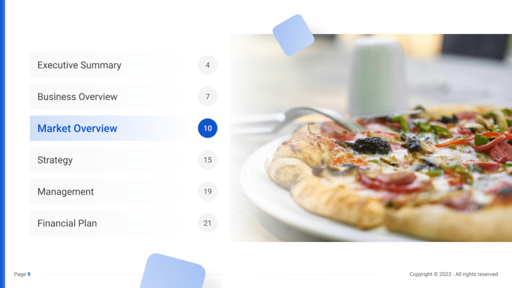 Pizzeria Business Plan market overview