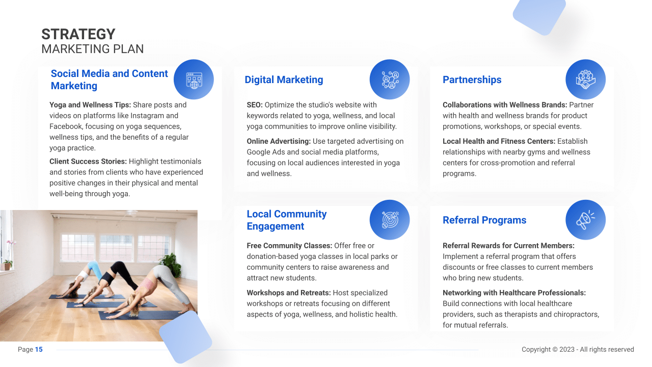 Yoga Studio Business Plan PDF Example SharpSheets