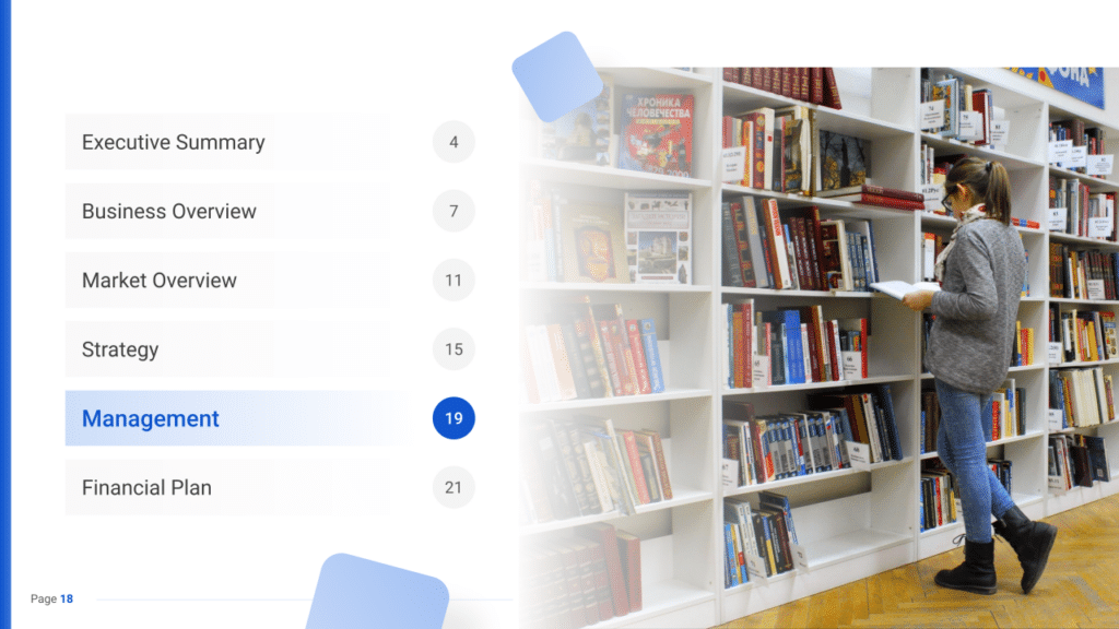 Bookstore Business Plan management