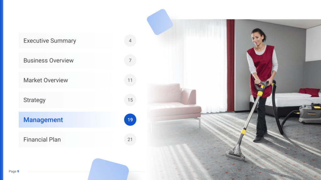 Carpet and Upholstery Cleaning Business Plan management