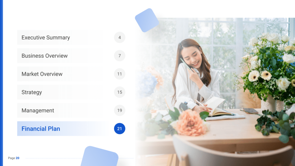 Florist Business Plan financial plan