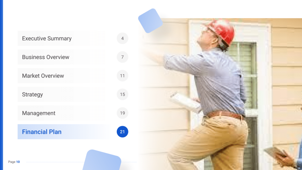 Home Inspection Business Plan financial plan