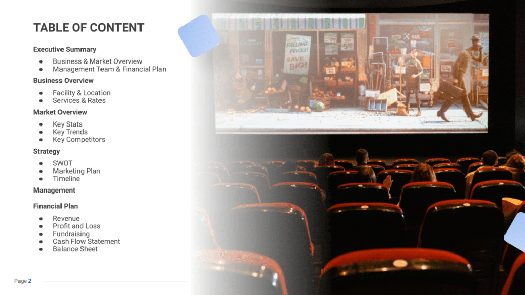 Movie Theater business plan