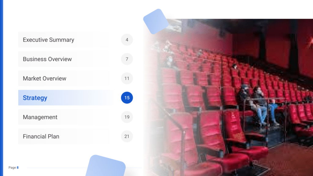 Movie Theater Business Plan strategy