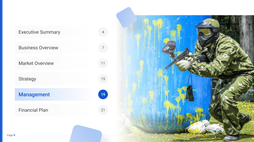 Paintball Business Plan management