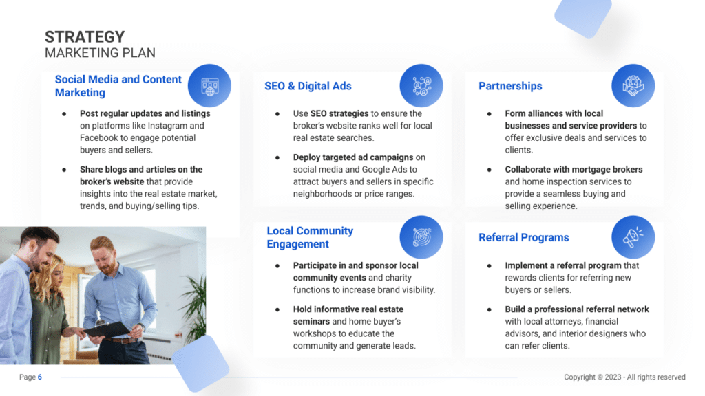 Real Estate Broker Business marketing plan