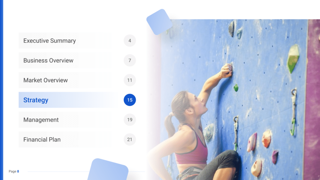 Rock Climbing Gym Business Plan strategy