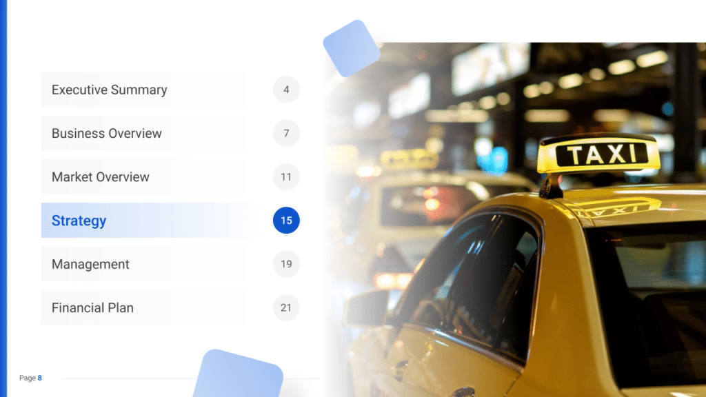 Taxi Business Plan strategy