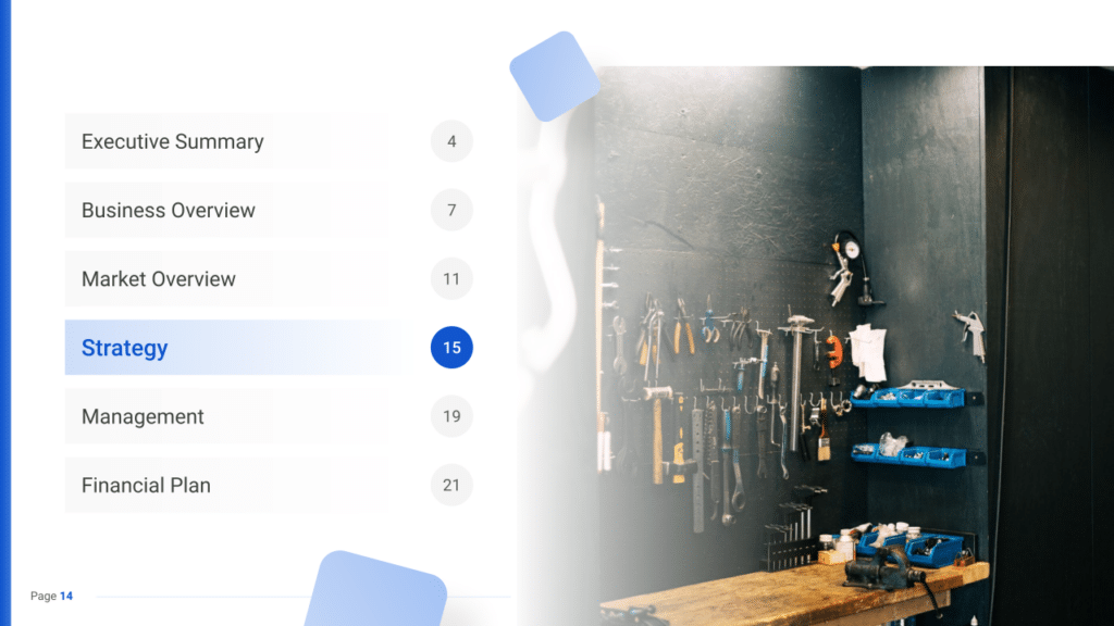 Tools Rental Business Plan strategy