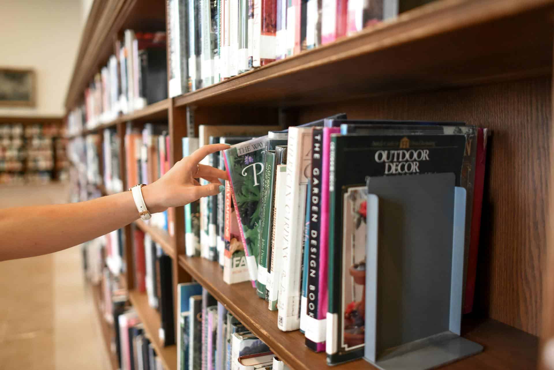 The inside of a bookstore