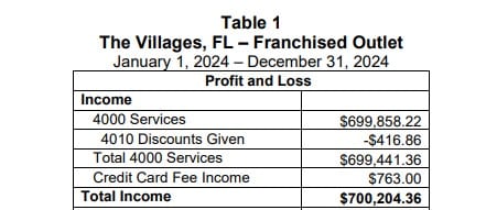 puddle pool services item 19 extract.